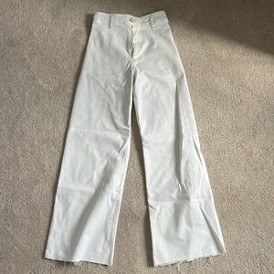 Zara Marine Straight Pants White